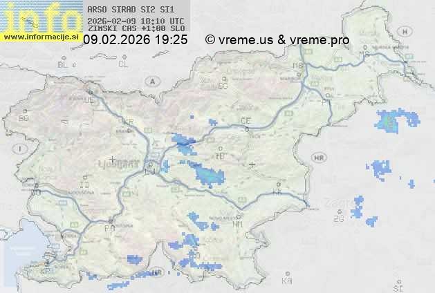 Radarska karta padavin