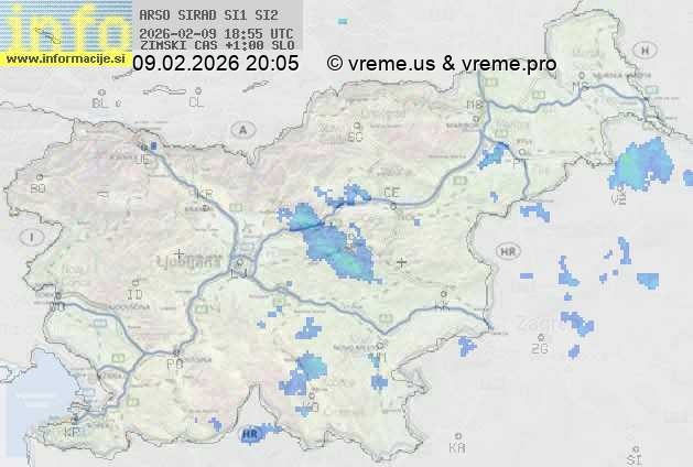Radarska karta padavin