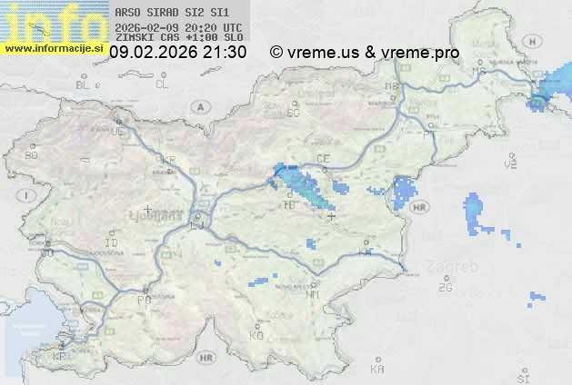 Radarska karta padavin