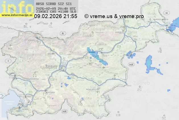 Radarska karta padavin