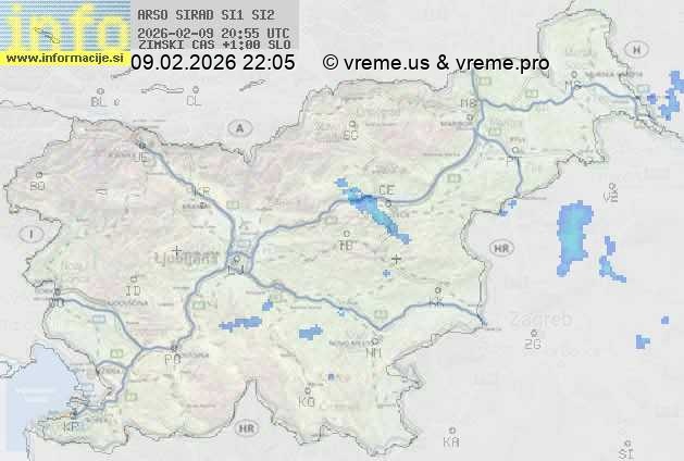 Radarska karta padavin