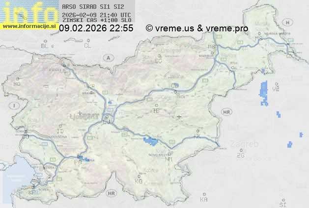 Radarska karta padavin