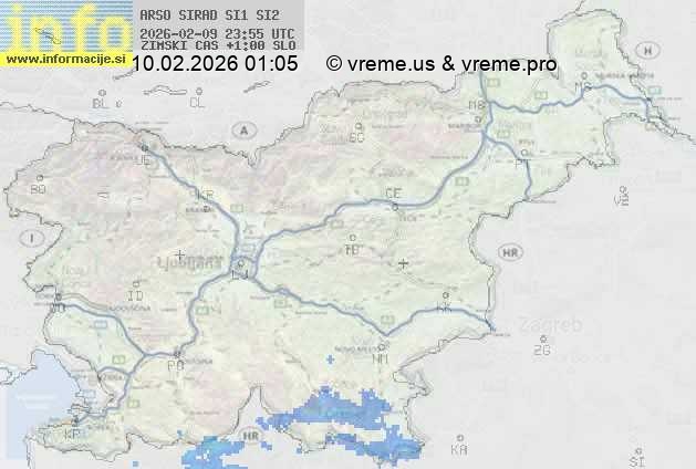 Radarska karta padavin