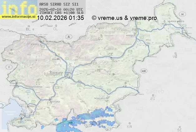 Radarska karta padavin