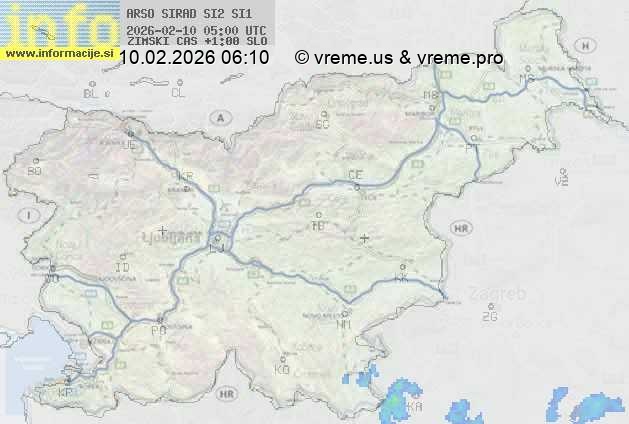 Radarska karta padavin