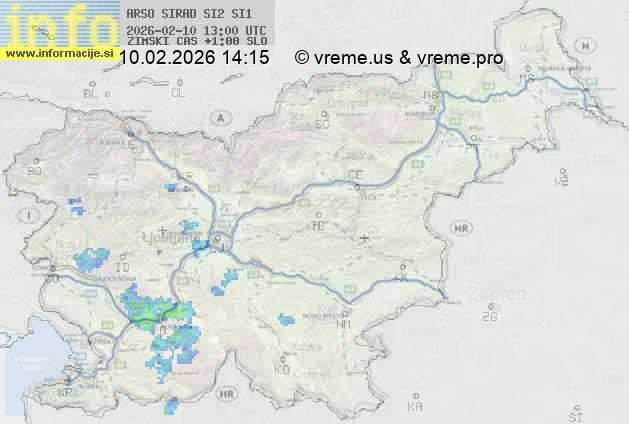 Radarska karta padavin