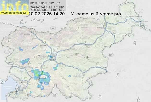 Radarska karta padavin