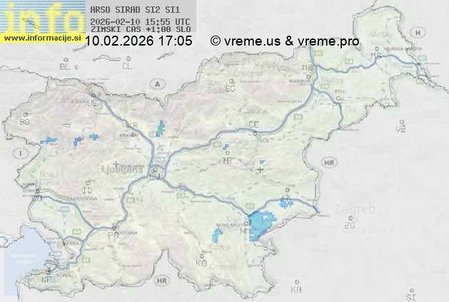 Radarska karta padavin