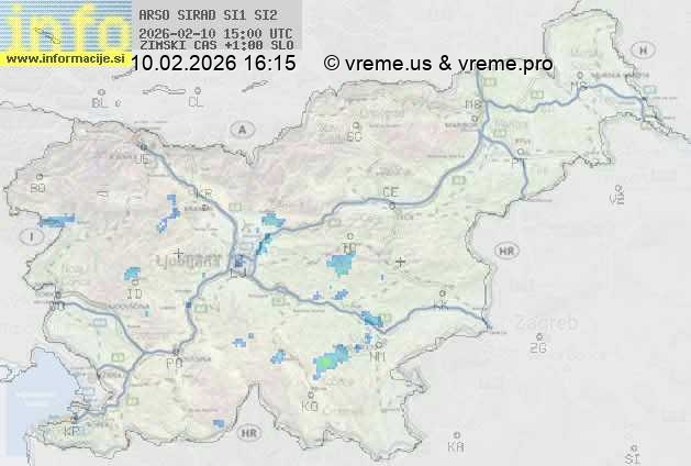 Radarska karta padavin