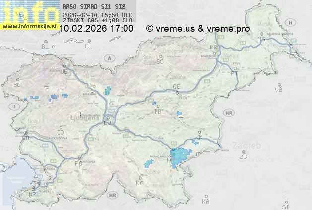 Radarska karta padavin