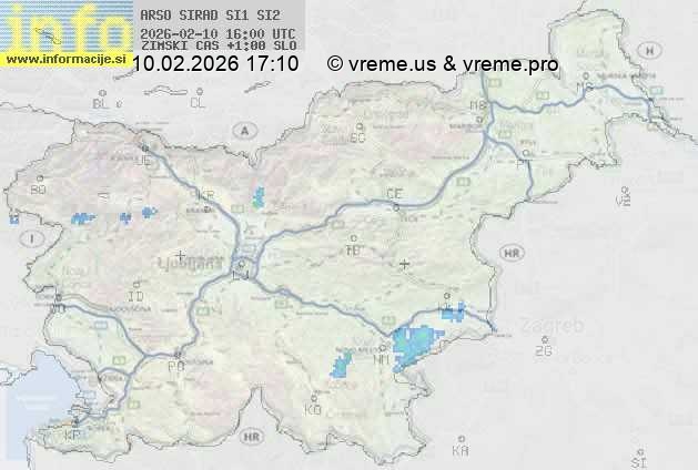 Radarska karta padavin