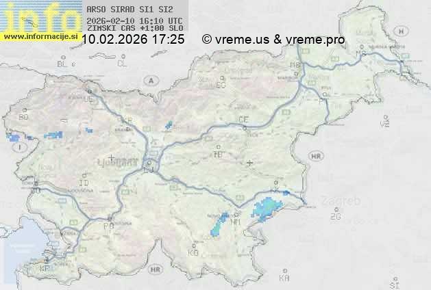 Radarska karta padavin