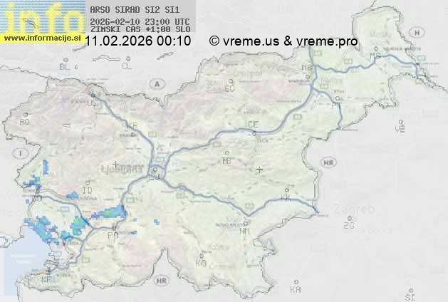 Radarska karta padavin