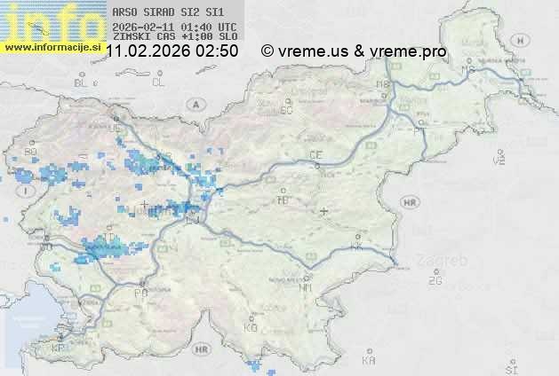 Radarska karta padavin