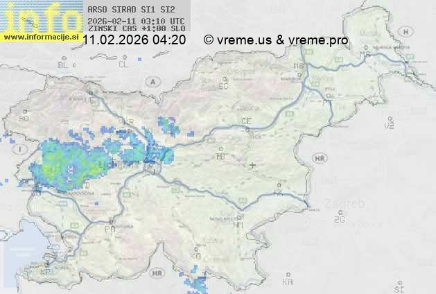 Radarska karta padavin