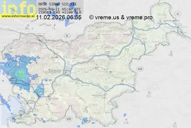 Radarska karta padavin