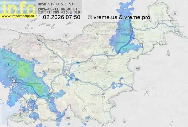 Radarska karta padavin
