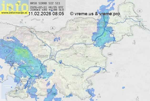 Radarska karta padavin