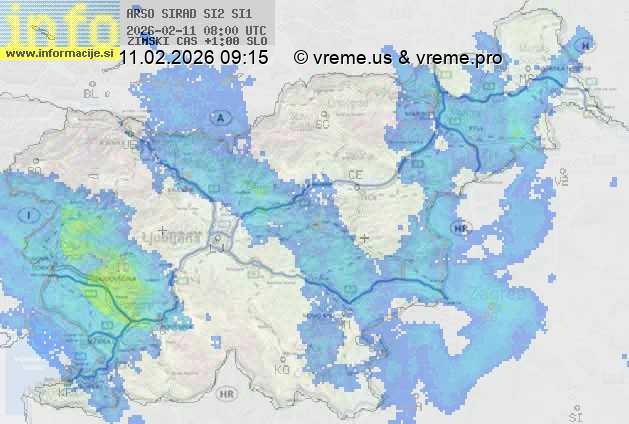 Radarska karta padavin