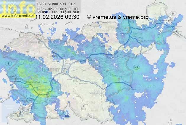 Radarska karta padavin