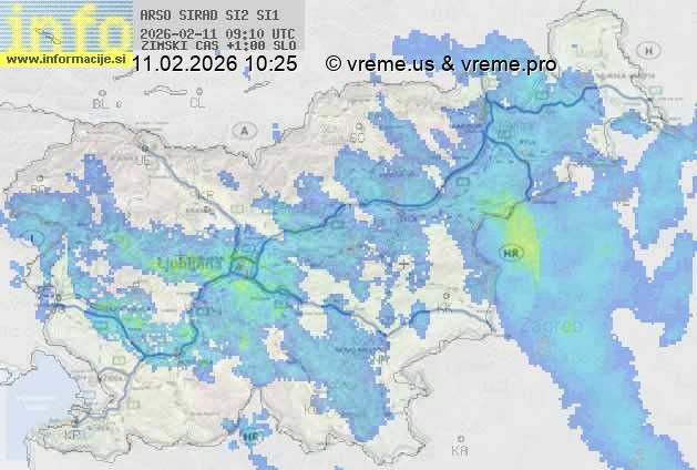 Radarska karta padavin
