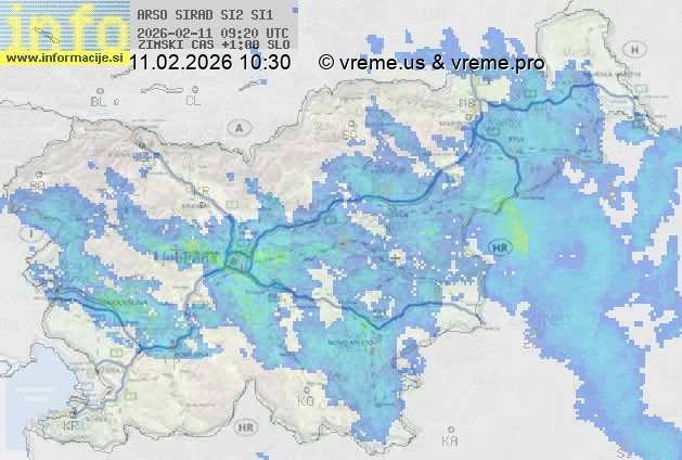 Radarska karta padavin