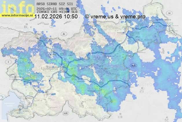 Radarska karta padavin