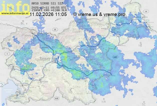 Radarska karta padavin