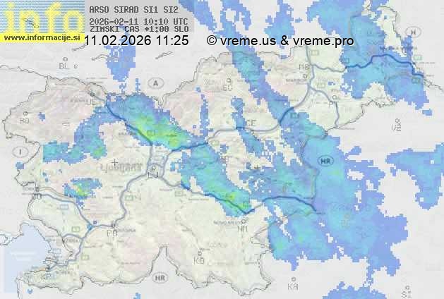 Radarska karta padavin