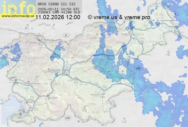 Radarska karta padavin