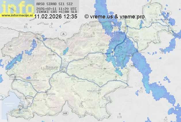 Radarska karta padavin