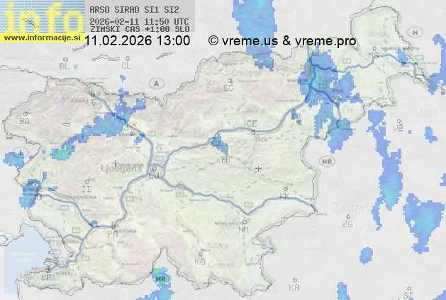 Radarska karta padavin