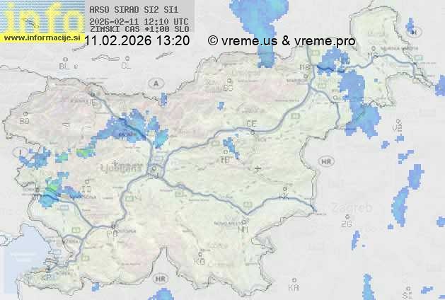 Radarska karta padavin