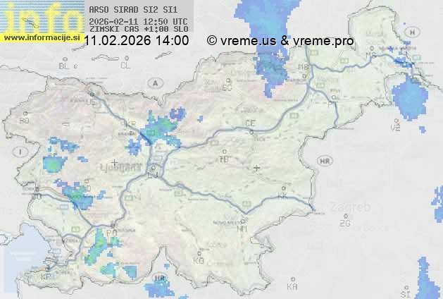 Radarska karta padavin