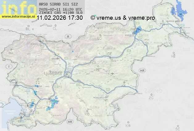 Radarska karta padavin