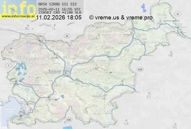 Radarska karta padavin