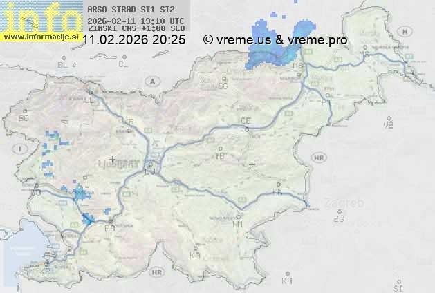 Radarska karta padavin