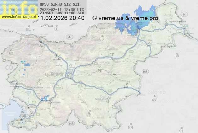 Radarska karta padavin