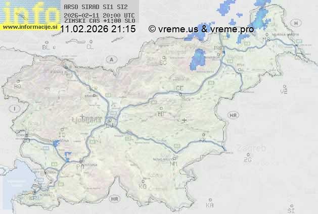 Radarska karta padavin