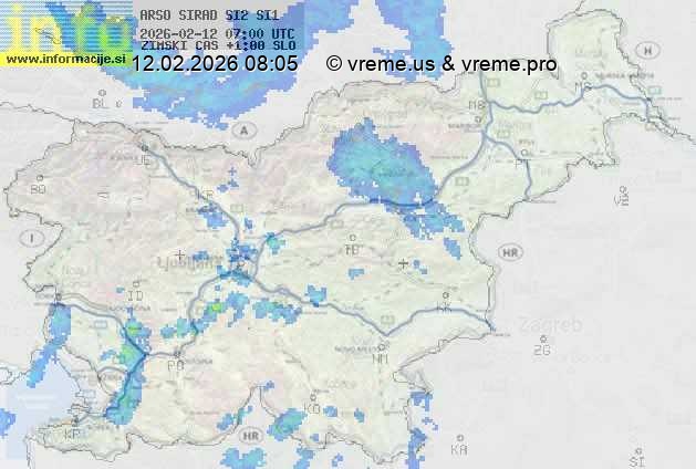 Radarska karta padavin