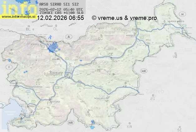 Radarska karta padavin