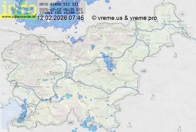 Radarska karta padavin