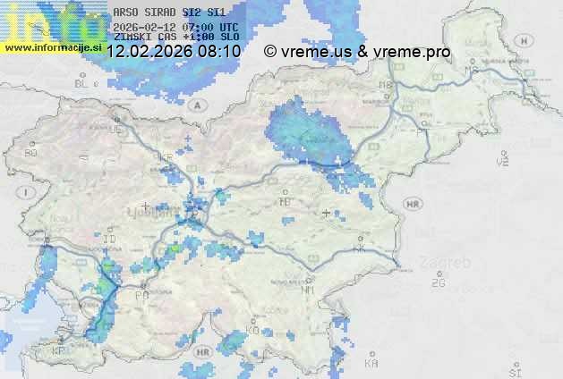 Radarska karta padavin