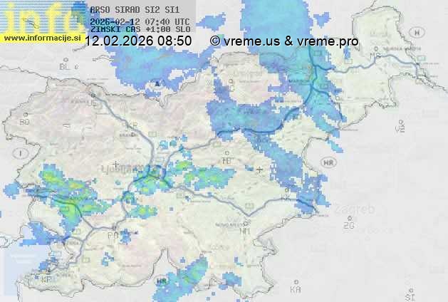 Radarska karta padavin