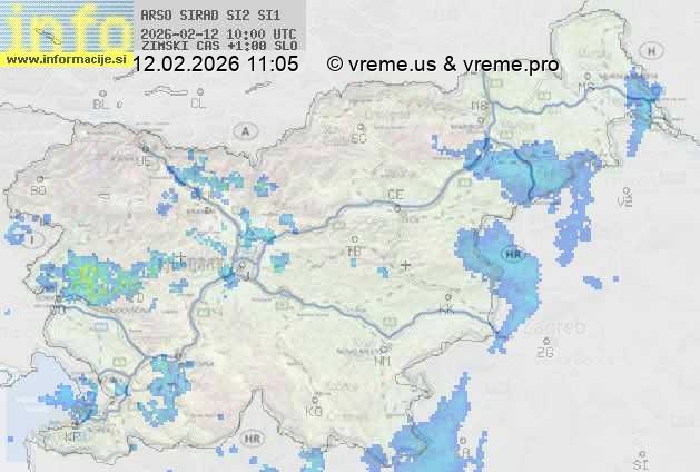 Radarska karta padavin