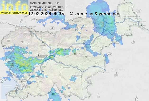 Radarska karta padavin