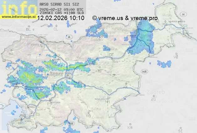 Radarska karta padavin