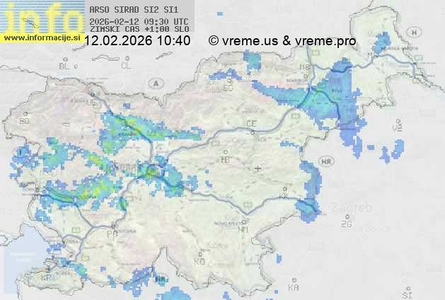Radarska karta padavin