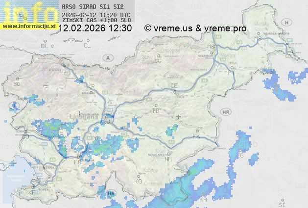 Radarska karta padavin