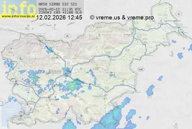 Radarska karta padavin